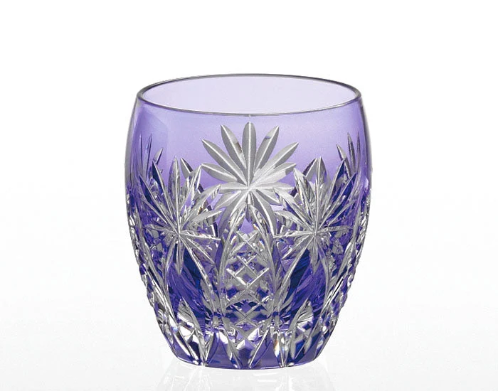 Kagami Crystal Edo Kiriko Glas Lila T727-2668-CMP
