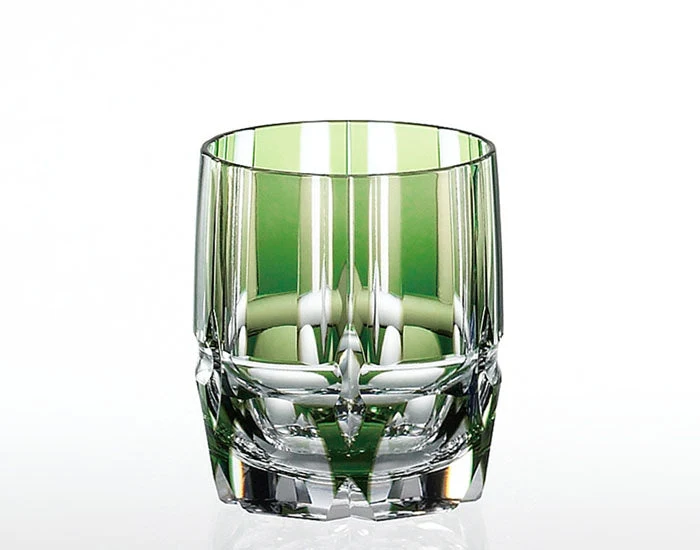 Kagami Crystal Edo Kiriko Glas Grün [Bamboo Zen] T117-1908-CGR
