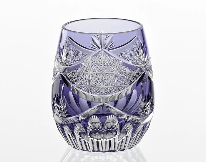 Kagami Crystal Edo Kiriko Glas Lila T741-2836-CMP